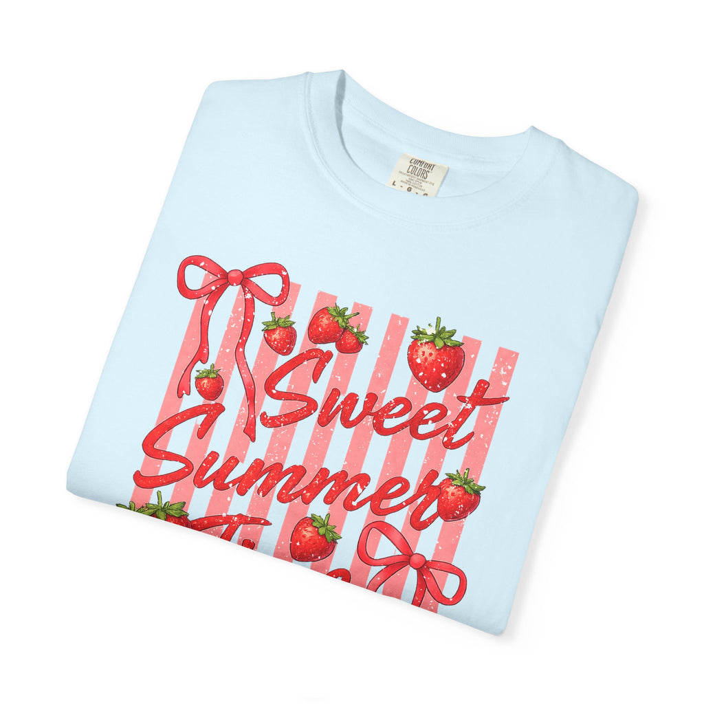 Sweet Summer Time Strawberry Graphic T-Shirt - Cute Summer T-Shirt - Fruit Tee