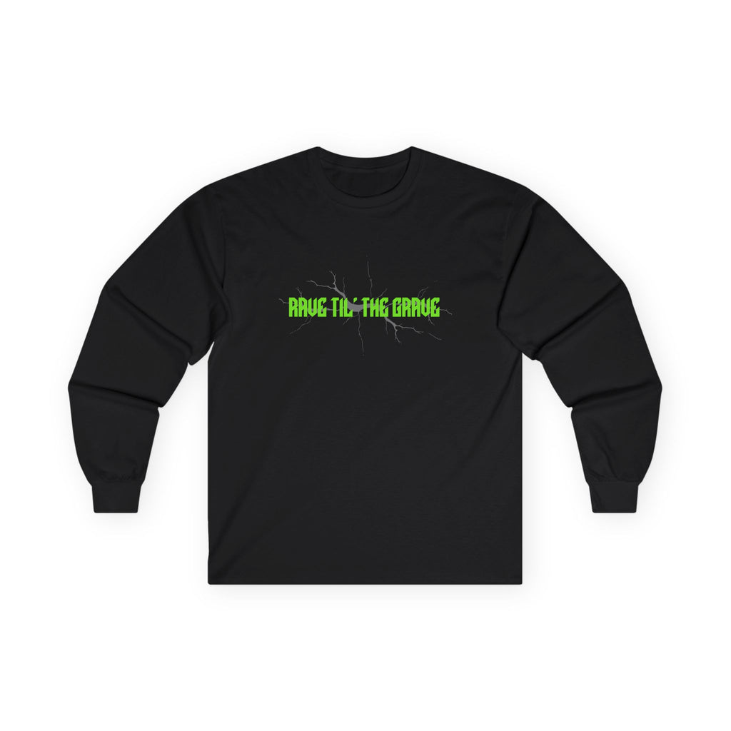 Zombie Apocalypse Long Sleeve Tee — Festival Neon Horror Graphic - Midnight Eye, LLC