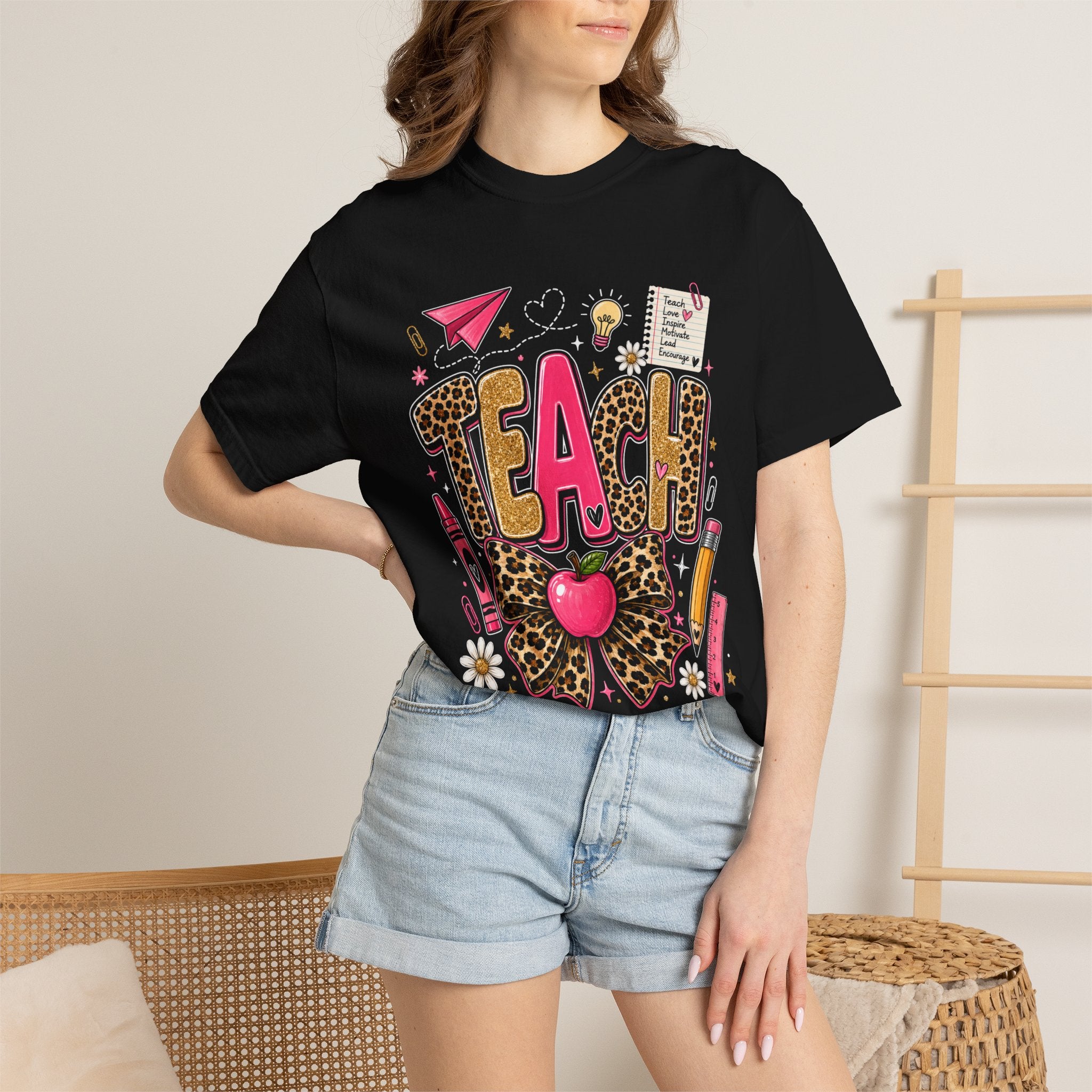 Mama Floral Graphic T-Shirt — Retro Checkerboard Mom Tee. Midnight Eye, LLC