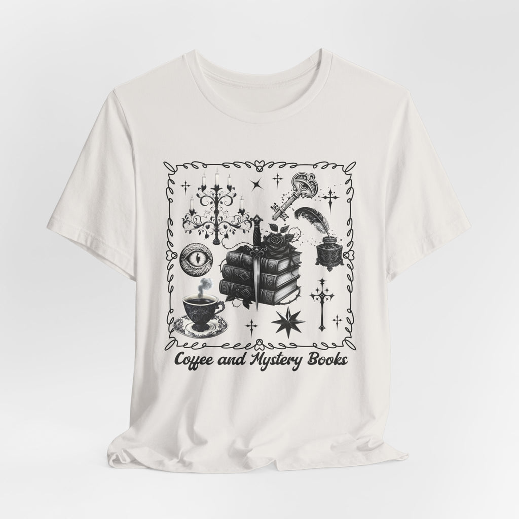 Mystic Reading Tee — "Reading and Mystery Books" Graphic T-Shirt