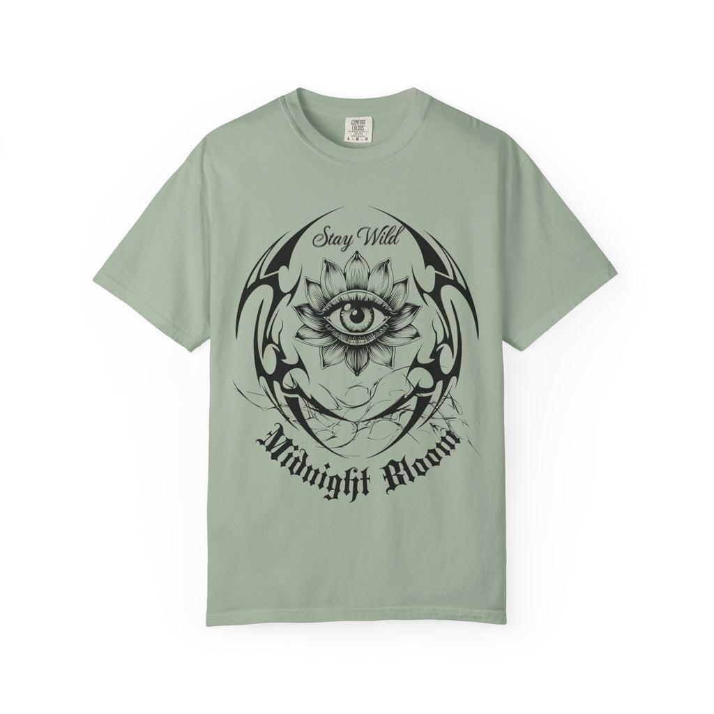Lotus Eye Graphic T-Shirt — Cybergoth / Cyberpunk Floral Tee