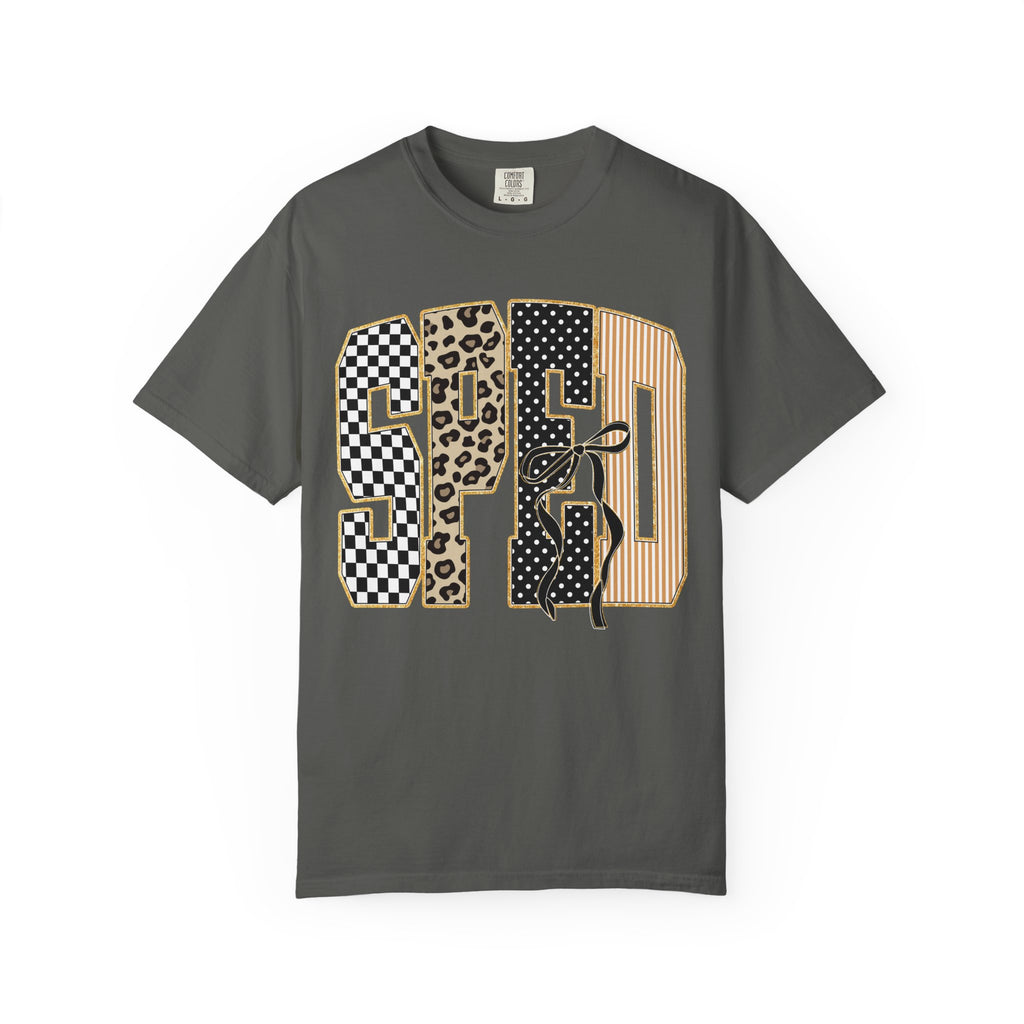 T-Shirt — Special Education Leopard & Checker Graphic Tee