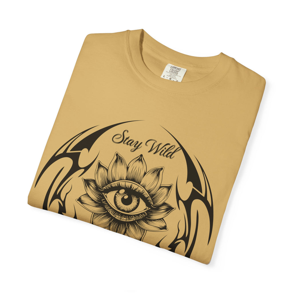 Lotus Eye Graphic T-Shirt — Cybergoth / Cyberpunk Floral Tee