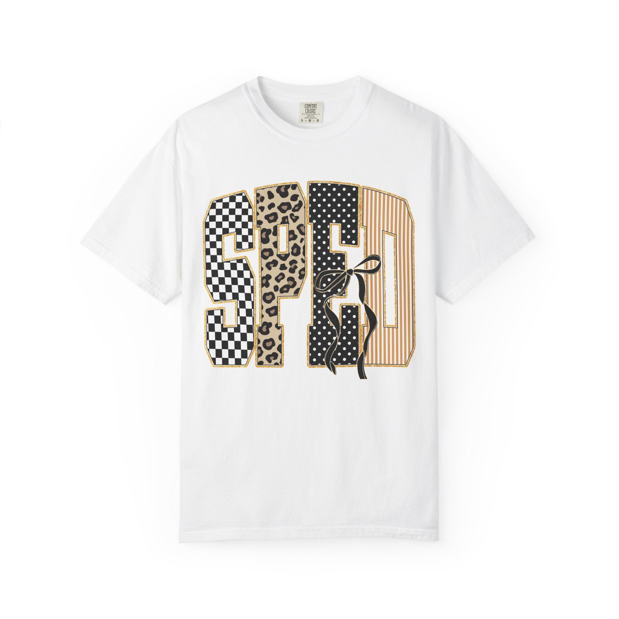 T-Shirt — Special Education Leopard & Checker Graphic Tee