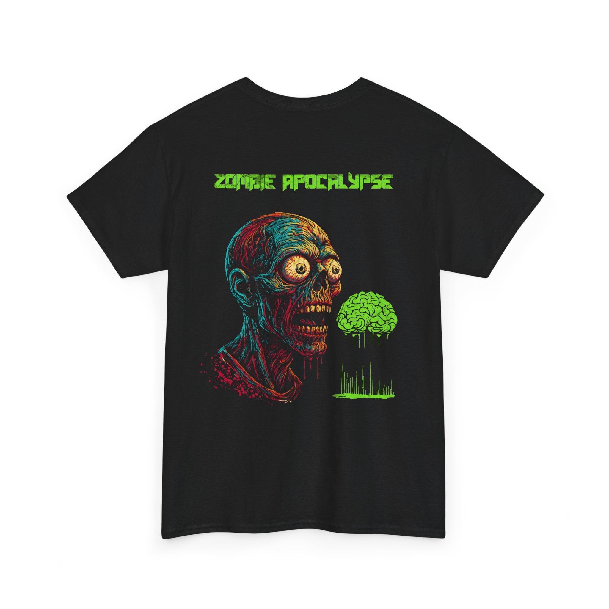 Zombie Apocalypse Tee — Horror Halloween Graphic T-Shirt - Raver T-Shirt - Midnight Eye, LLC