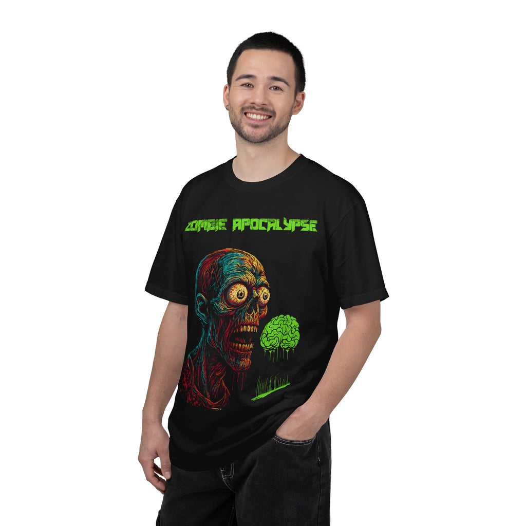 Zombie Apocalypse T-Shirt — 'Rave Til The Grave' Graphic Tee - Horror Halloween T-Shirt - Raver Tee - Midnight Eye, LLC
