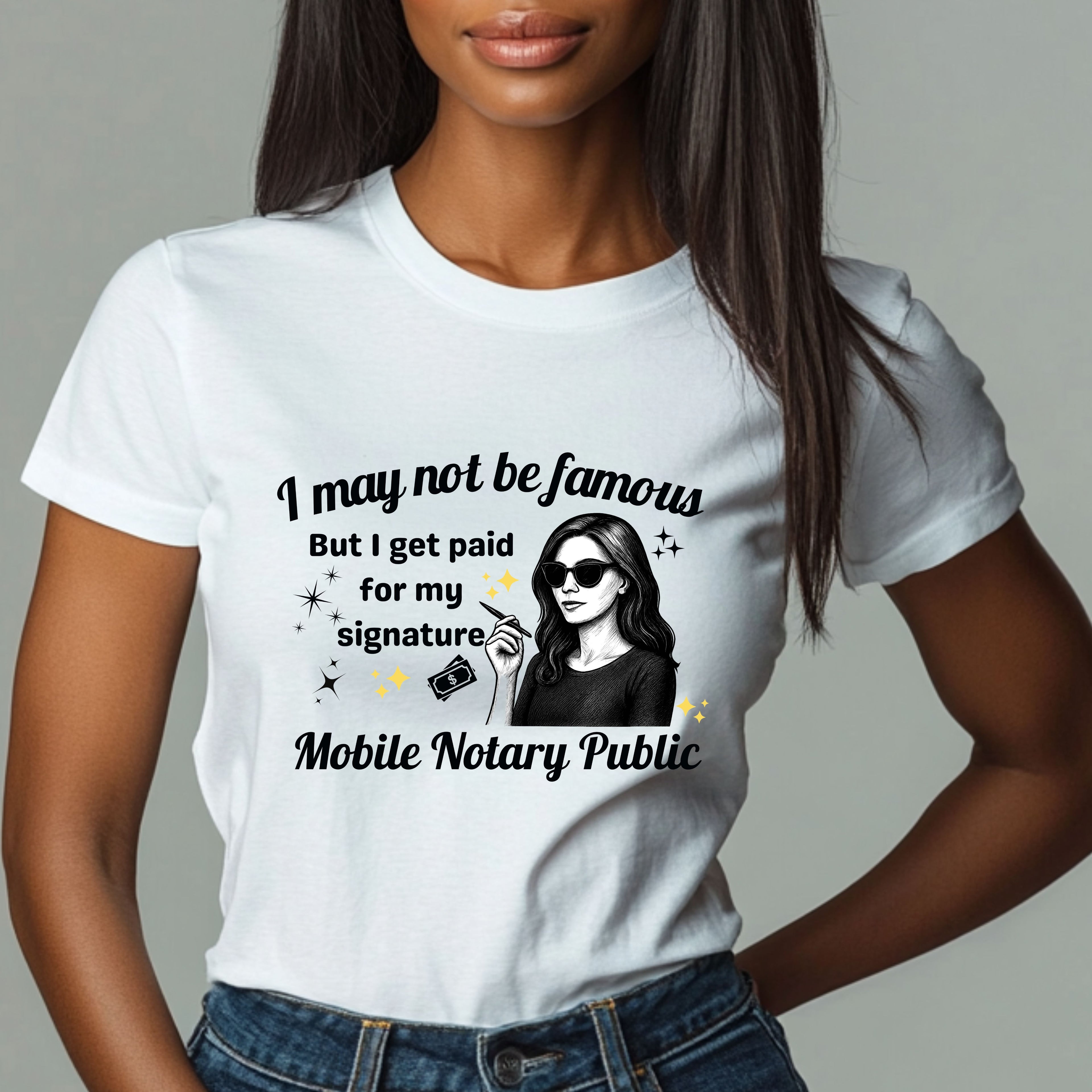 Mobile Notary Public - Funny T-Shirt