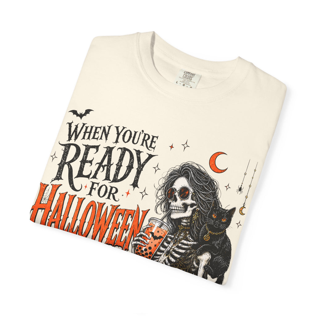Halloween-Ready Grim Reaper T-Shirt – “When You’re Ready for Halloween but It’s Only Summer”