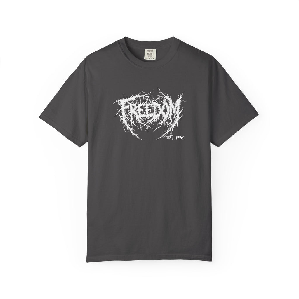 Freedom Skull T-Shirt — American Flag Winged Skull Graphic Tee - Midnight Eye, LLC