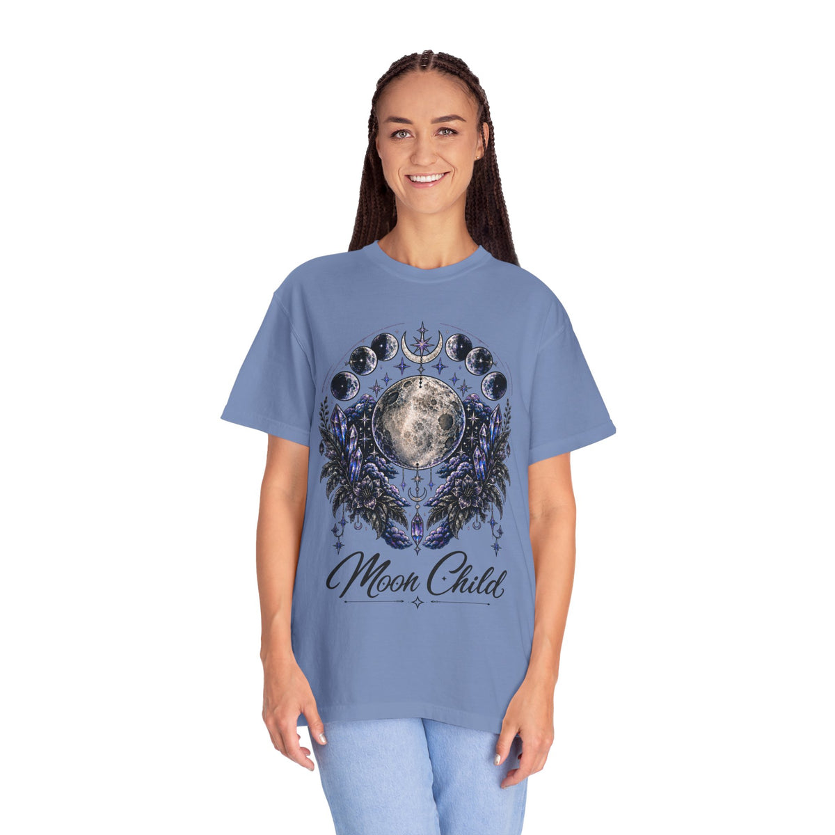 Moon Child T-Shirt — Phases of the Moon Graphic Tee