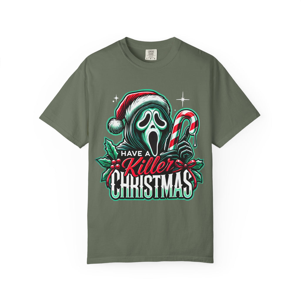 Vintage Santa "Believe in the Magic of Christmas" - Dark Aesthetic Holiday Tee. Midnight Eye, LLC