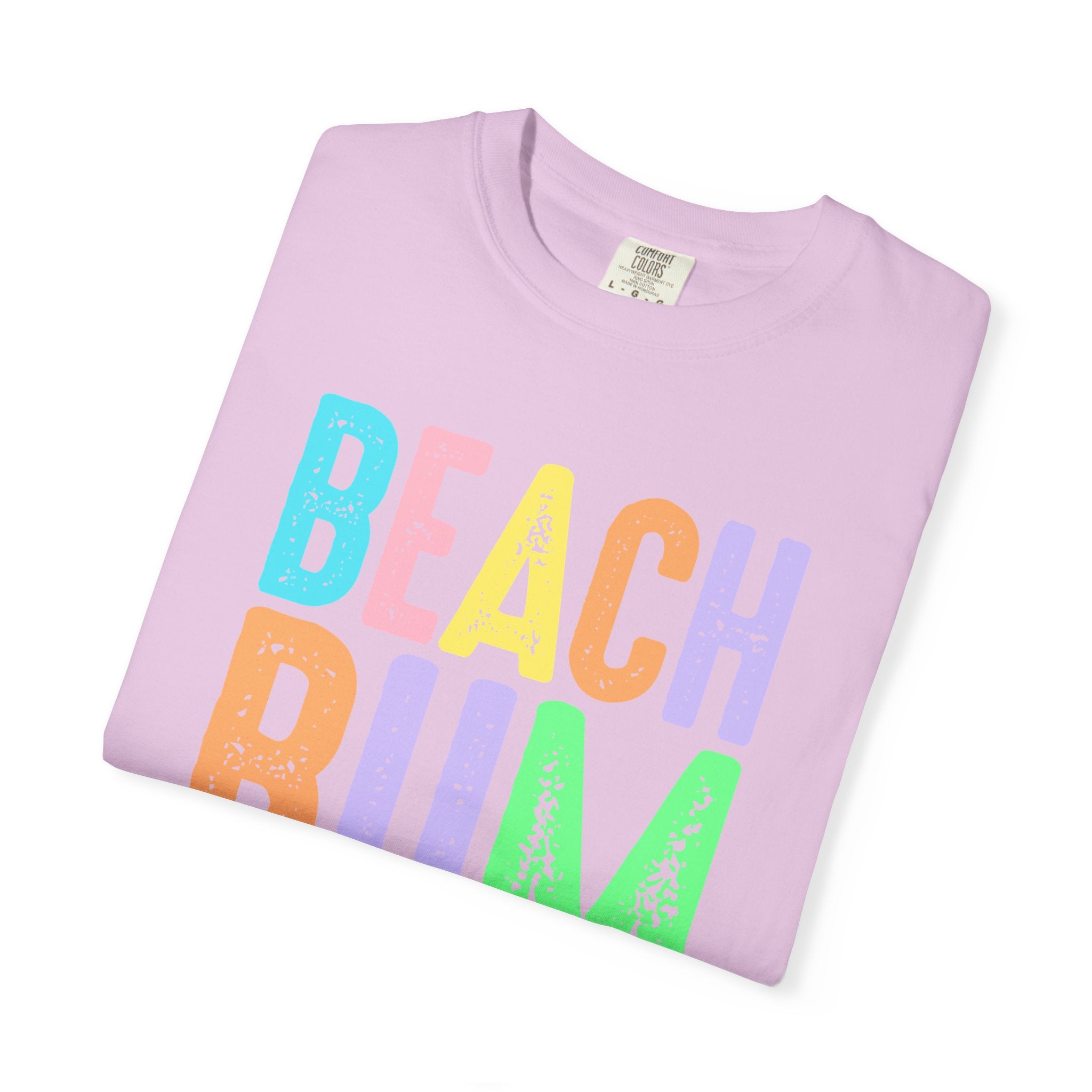Beach Bum Summer T-Shirt — Bright Colorful Beach Tee - Midnight Eye, LLC