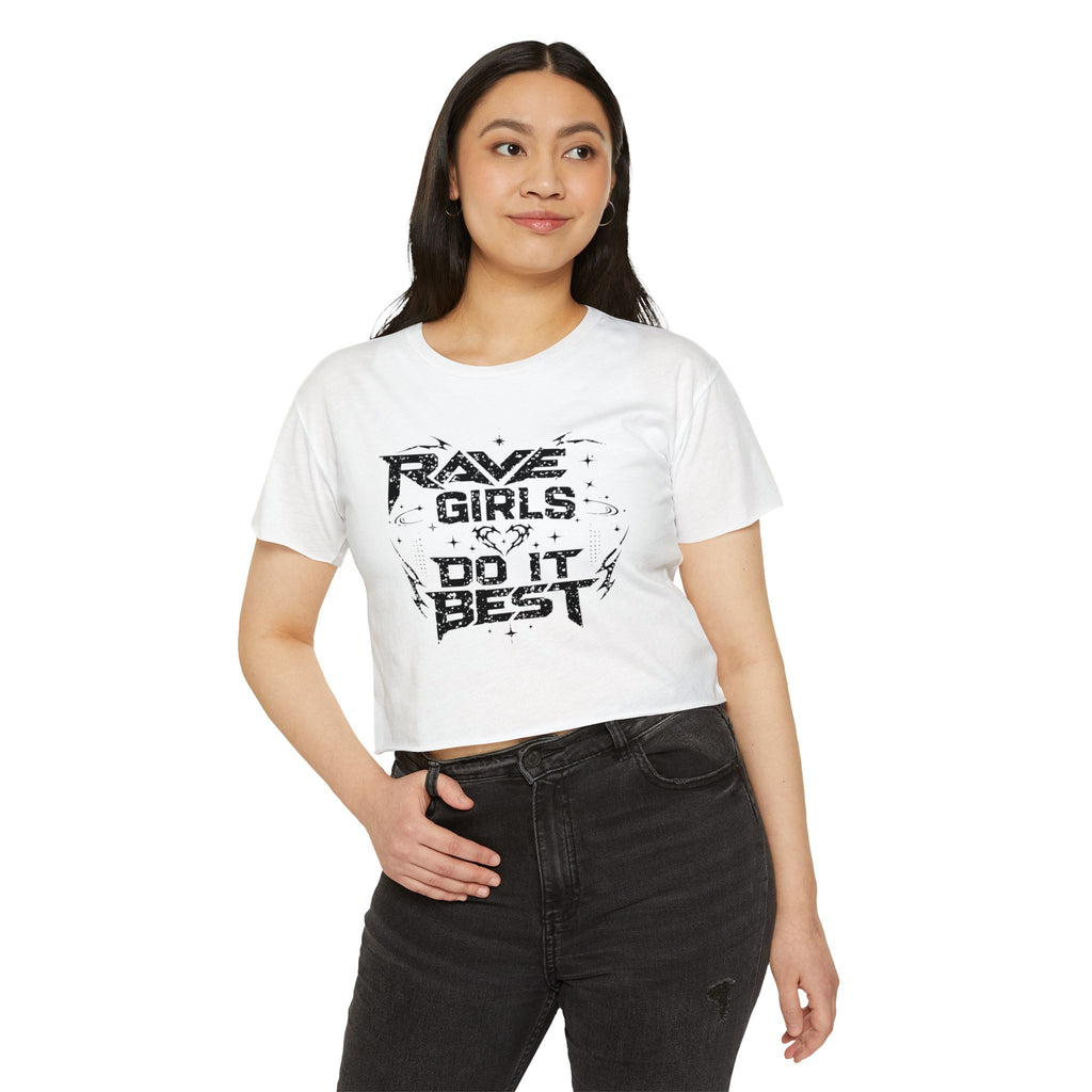 Raver Tee - EDM T-Shirt — “Rave Girls Do It Best” Vintage Distressed Festival T‑Shirt - Midnight Eye, LLC