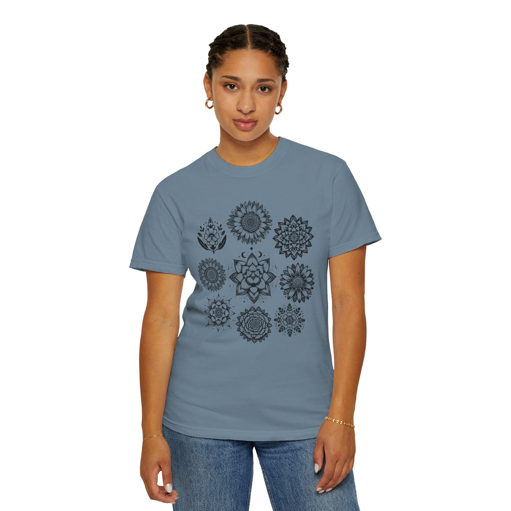 Boho Flower Collage T-Shit - Floral Graphic Tee