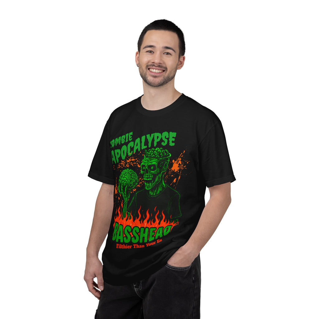 Zombie Apocalypse Basshead T-Shirt — Rave and Halloween Tee - Midnight Eye, LLC
