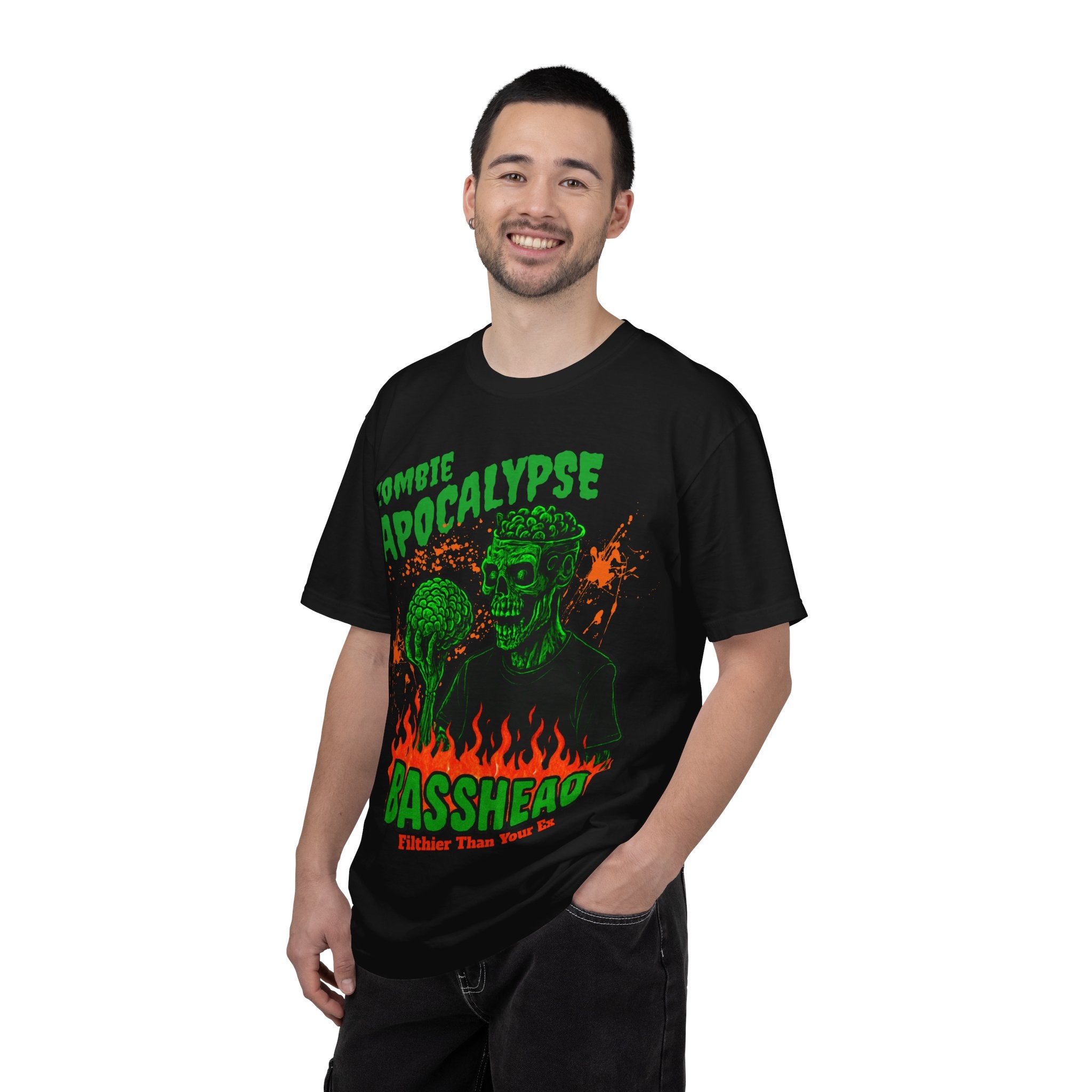 Zombie Apocalypse Basshead T-Shirt — Rave and Halloween Tee - Midnight Eye, LLC