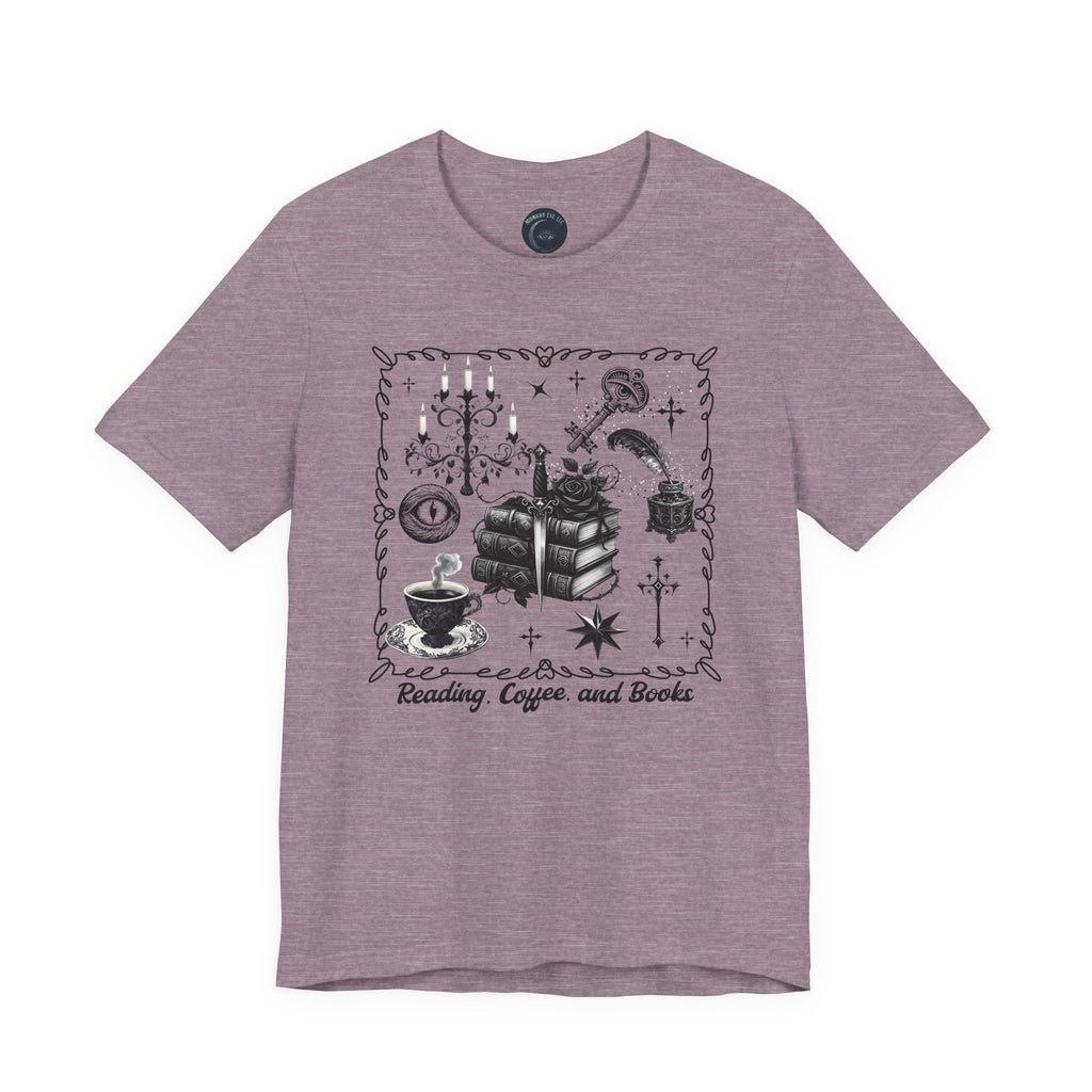 Mystic Reading Tee — "Reading and Mystery Books" Graphic T-Shirt - Midnight Eye, LLC