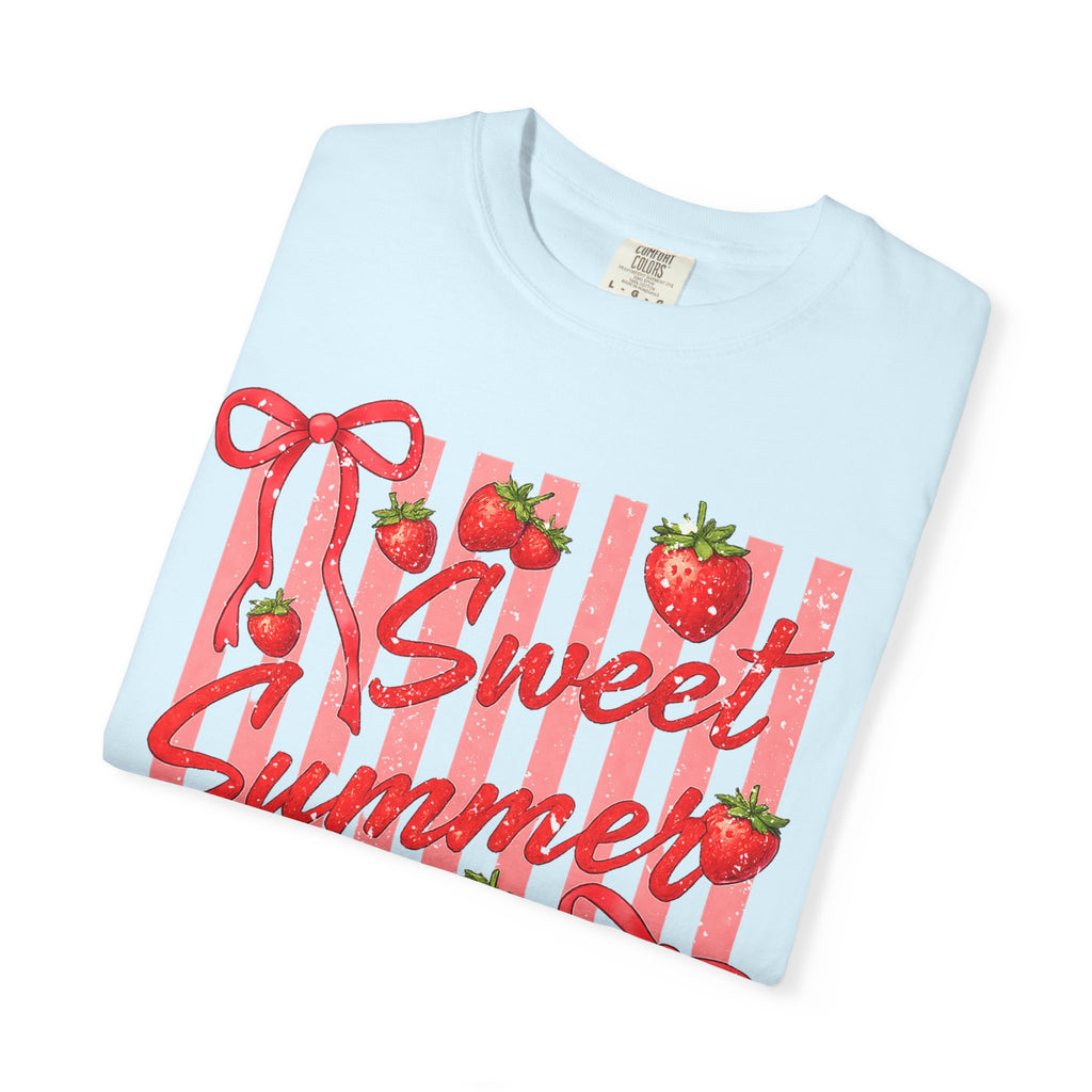 Sweet Summer Time Strawberry Graphic T-Shirt - Cute Summer T-Shirt - Fruit Tee. Midnight Eye, LLC 