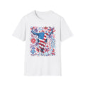 American Flag Longhorn T-Shirt — Patriotic Western Bull Tee for 4th of July - Midnight Eye, LLC