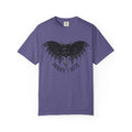 Gothic Bat Wings T‑Shirt — Dark Vampire Black Lips Graphic Tee