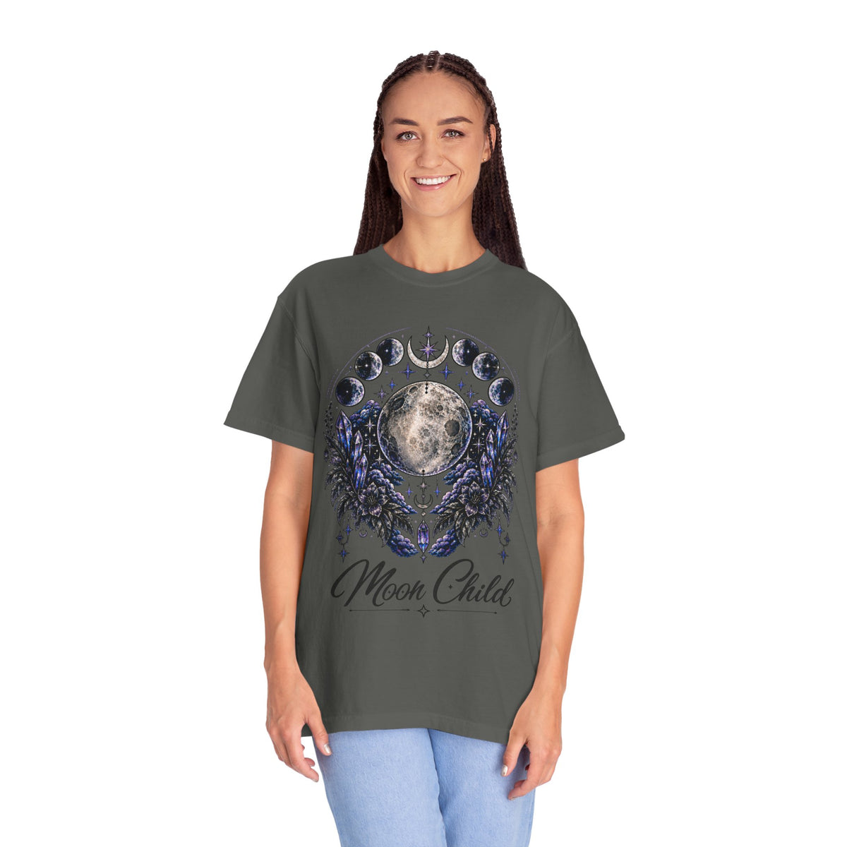 Moon Child T-Shirt — Phases of the Moon Graphic Tee