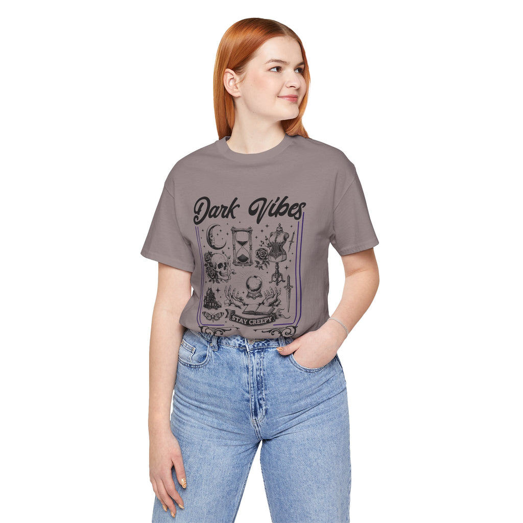 Whimsy Goth— Dark Aesthetic - Gothic Graphic T-Shirt -  Goth Collage Tee. Midnight Eye, LLC.
