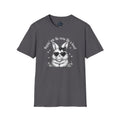 Retro Goth Bunny T‑Shirt — Vintage Monochrome Gothic Tee - Dark Aesthetic T-Shirt - Midnight Eye, LLC