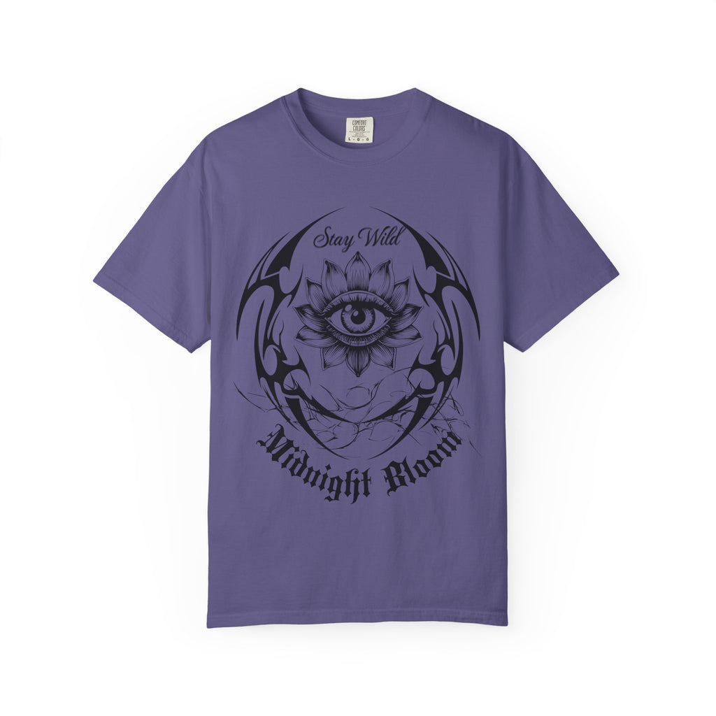 Lotus Eye Graphic T-Shirt — Cybergoth / Cyberpunk Floral Tee