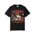 Spooky Mama T-Shirt — Vintage Halloween Ghosts & Pumpkin Graphic. Midnight Eye, LLC