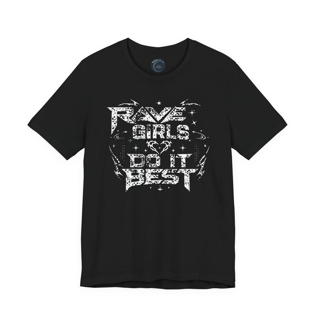 EDM Festival Tee for Female Ravers - Vintage Distressed T-Shirt - Streetwear - Rave Tee - Midnight Eye, LLC