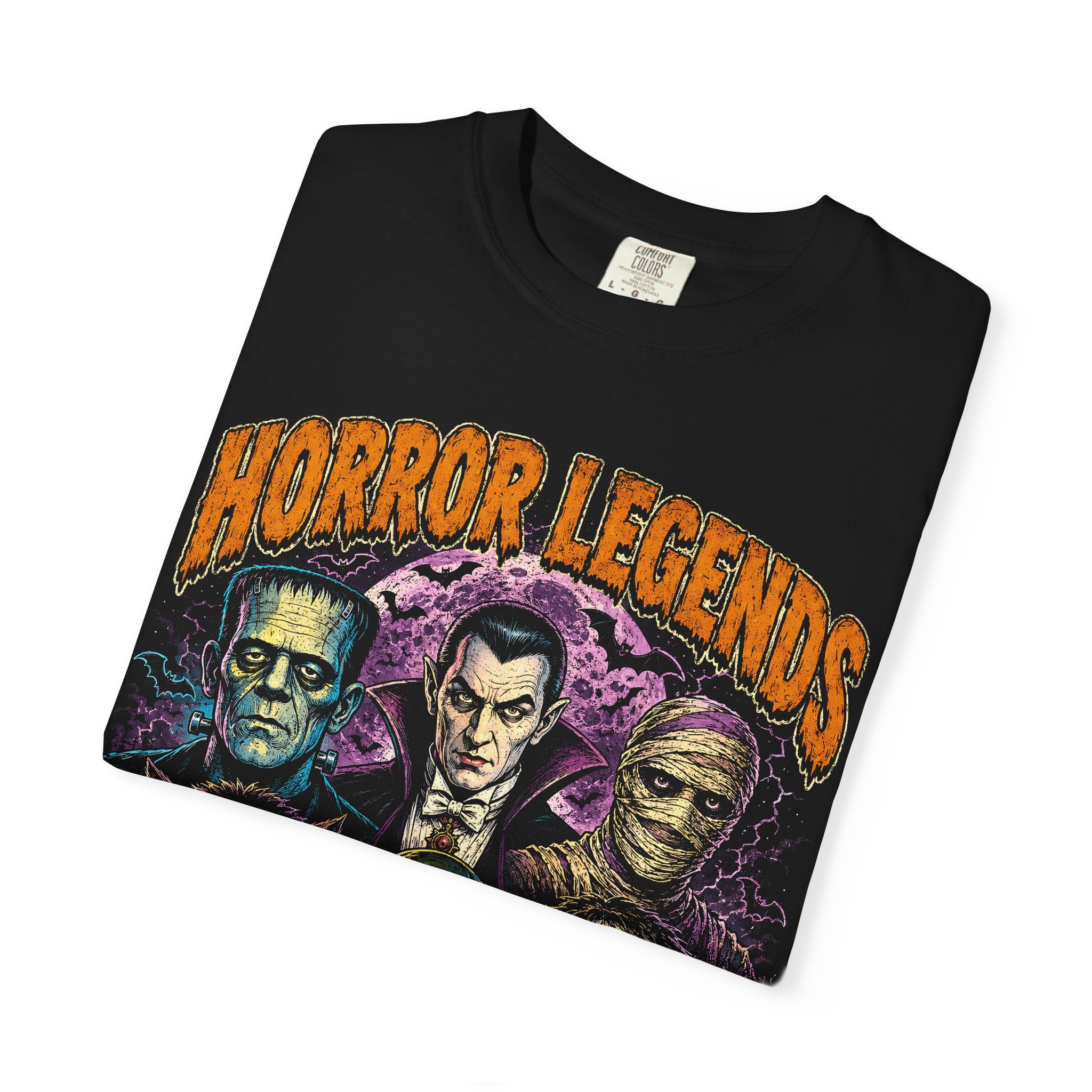 Horror Legends T-Shirt — Classic Monster Vintage Halloween Tee. Midnight Eye, LLC