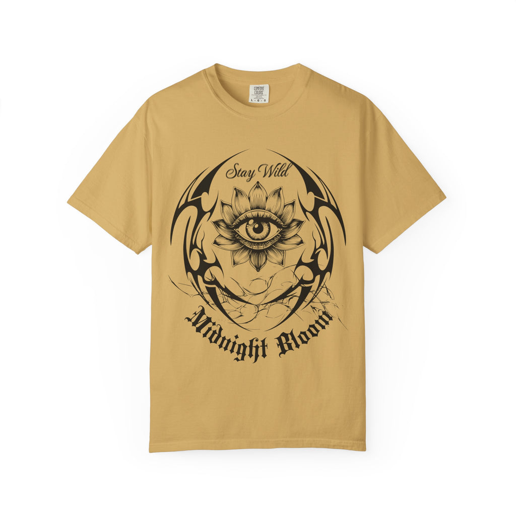 Lotus Eye Graphic T-Shirt — Cybergoth / Cyberpunk Floral Tee