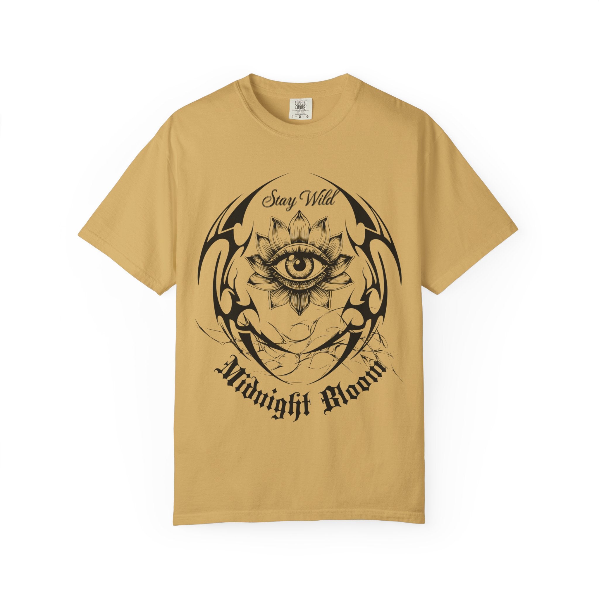 Lotus Eye Graphic T-Shirt — Cybergoth / Cyberpunk Floral Tee