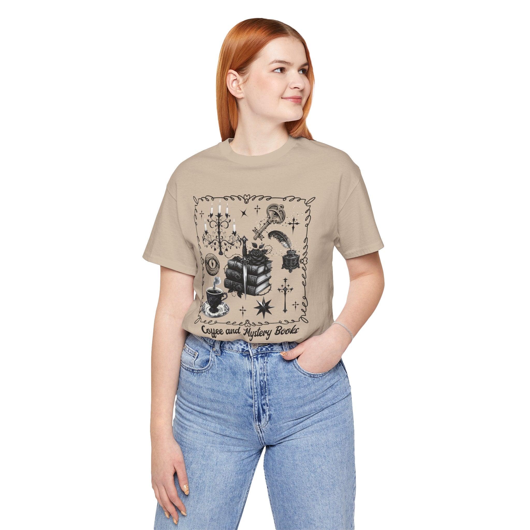 Mystic Reading Tee — "Reading and Mystery Books" Graphic T-Shirt