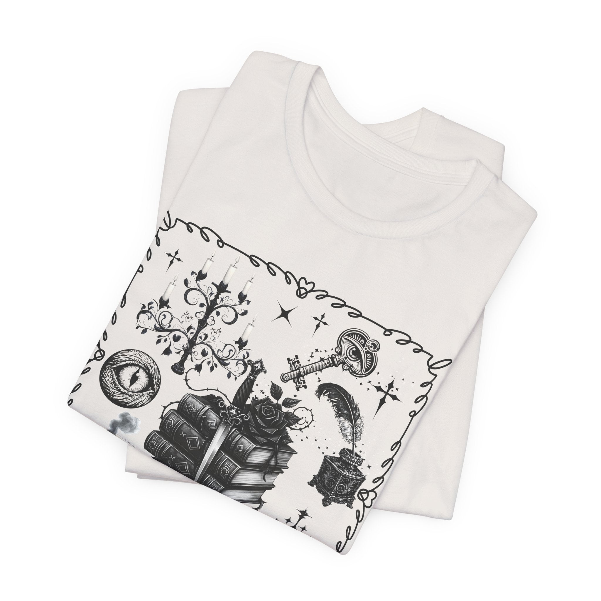 Mystic Reading Tee — "Reading and Mystery Books" Graphic T-Shirt