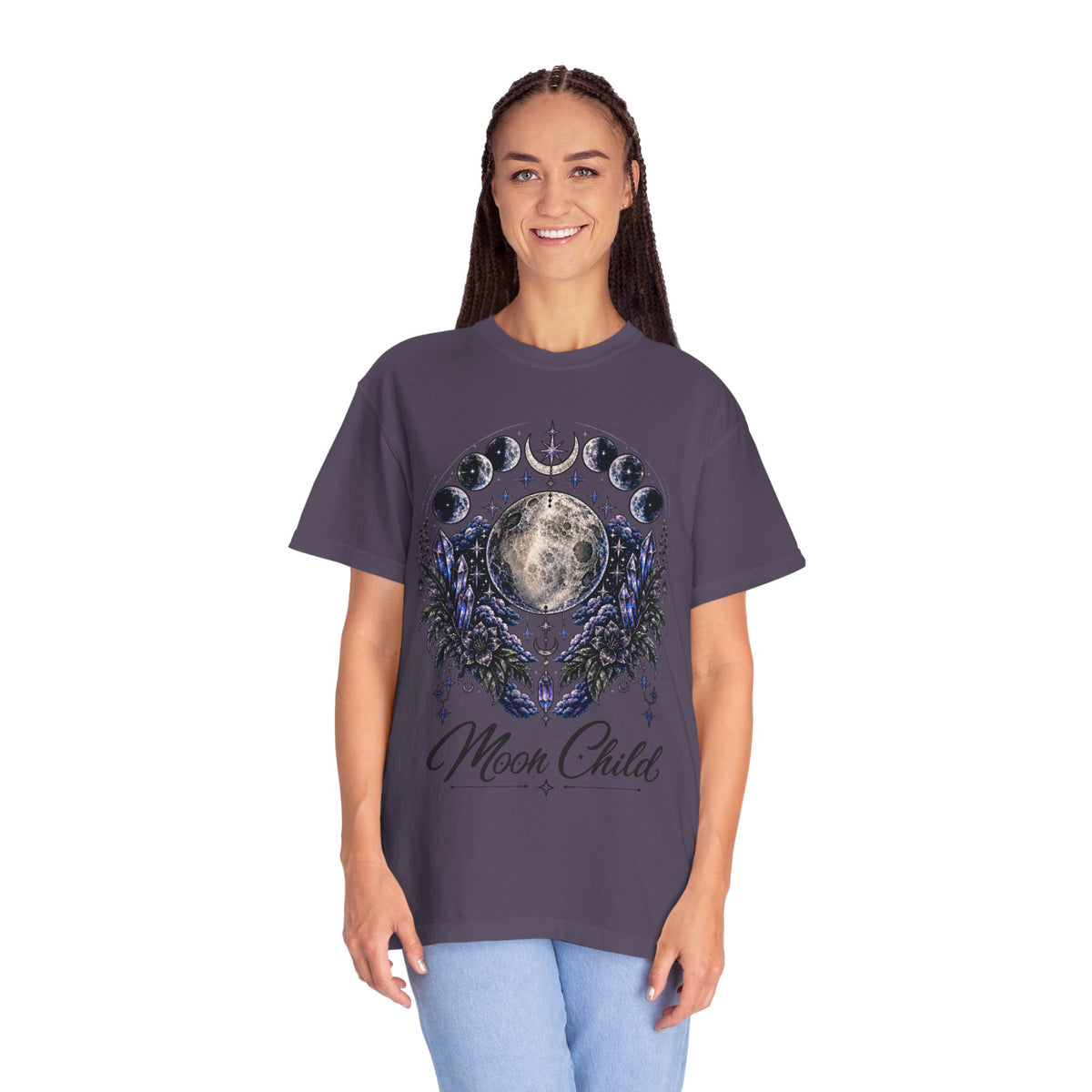 Moon Child T-Shirt — Phases of the Moon Graphic Tee