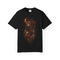 Skull & Rose Moon Tee — Gothic Floral Graphic T-Shirt - Day of the Dead Tee. Midnight Eye, LLC