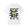 Villains Do It Better Graphic T-Shirt — Neon Monster Skull Tee. Midnight Eye, LLC