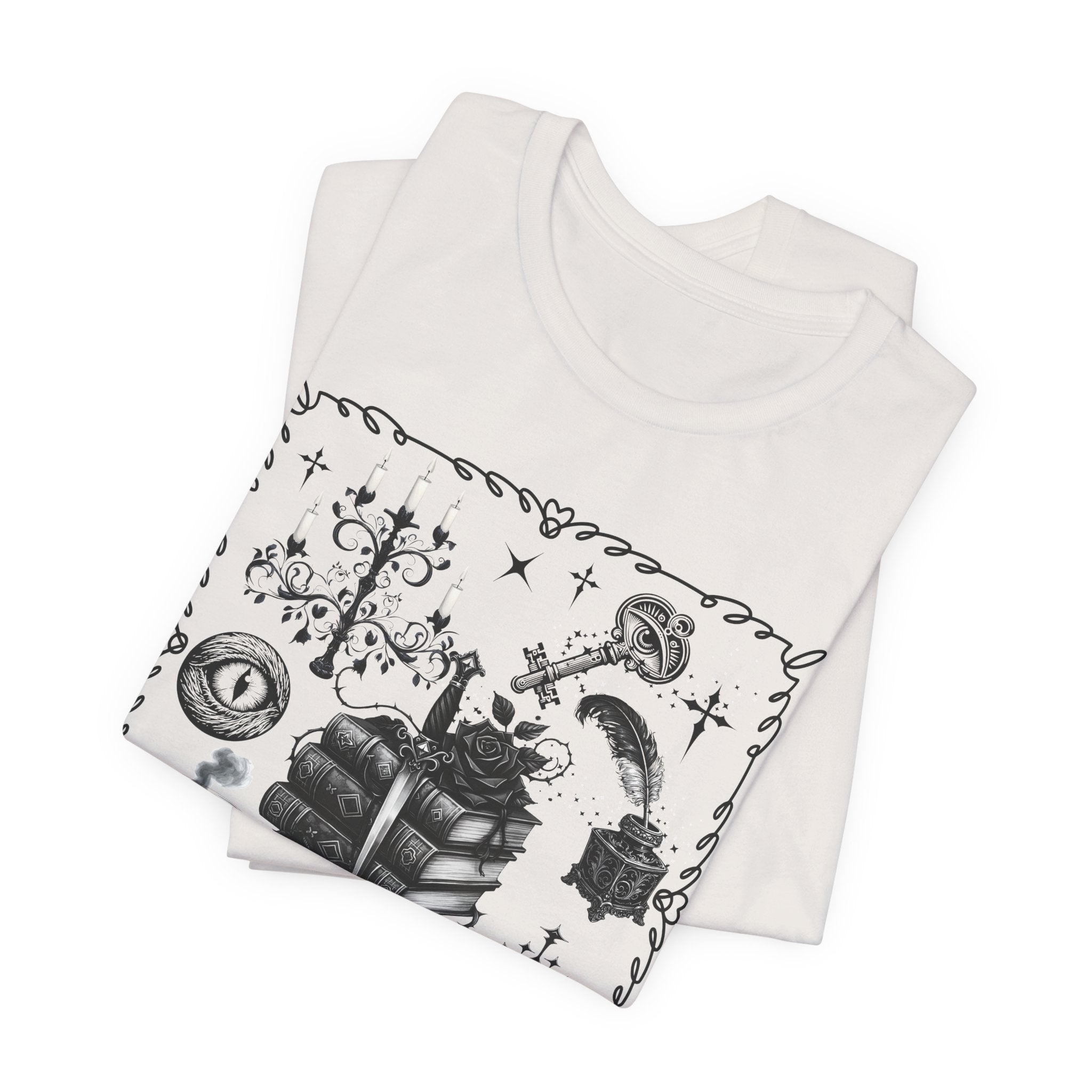 Mystic Reading Tee — "Reading and Mystery Books" Graphic T-Shirt