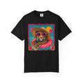 T-Shirt — Tropical Leopard in Sunglasses Summer Graphic - Sassy Vacation T-Shirt. Midnight Eye, LLC.