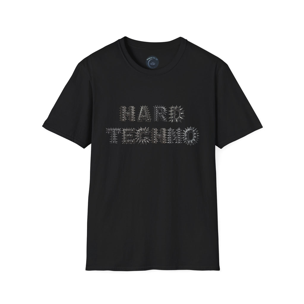 Hard Techno Graphic T-Shirt — Industrial Rave Tee - Tribal T-Shirt - Punk Graphic Tee - Midnight Eye, LLC