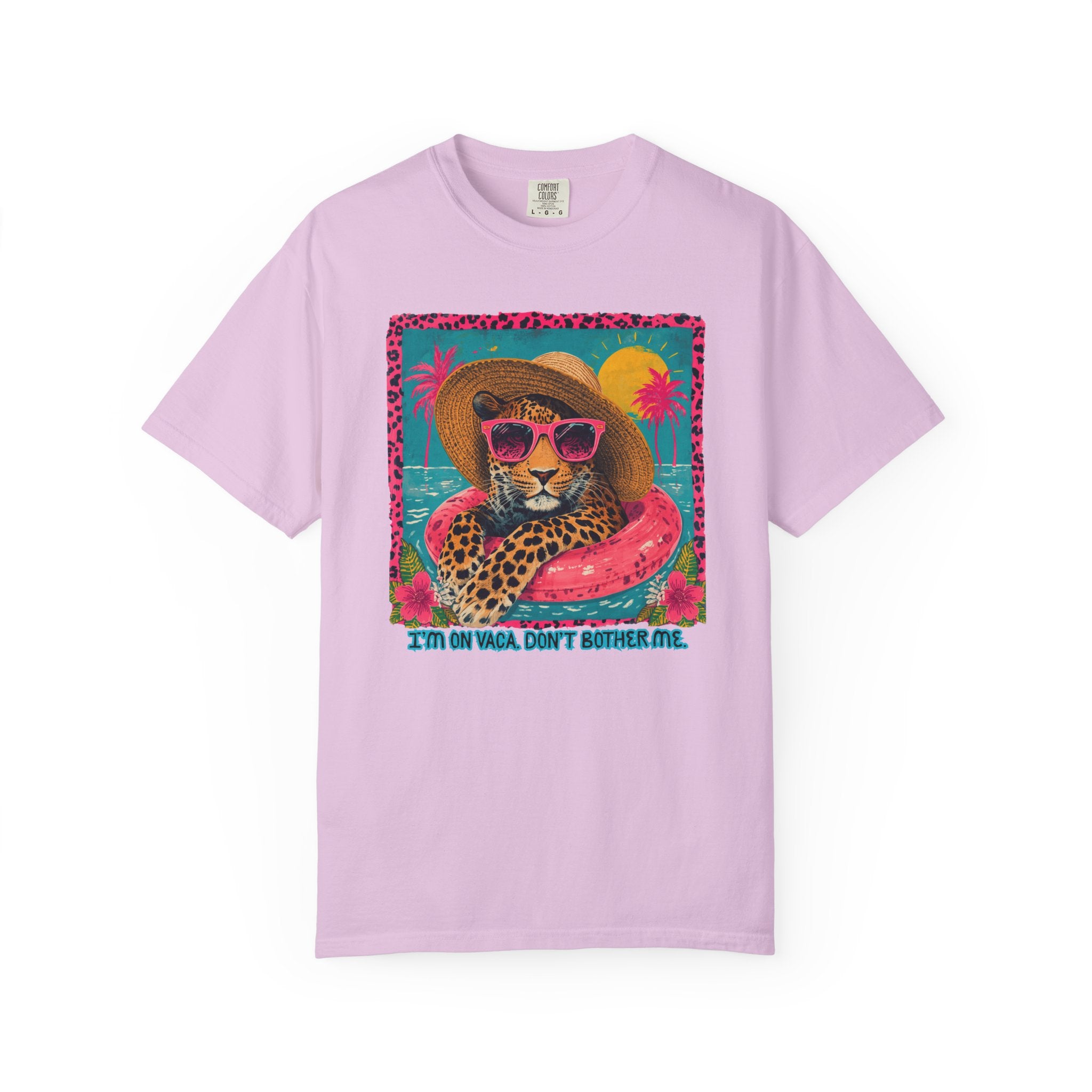 T-Shirt — Tropical Leopard in Sunglasses Summer Graphic - Sassy Vacation T-Shirt