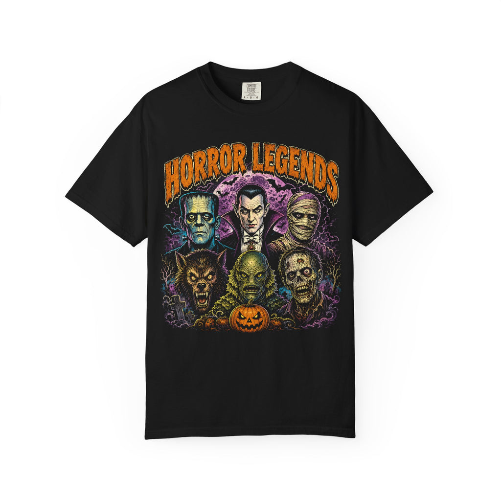 Horror Legends T-Shirt — Classic Monster Vintage Halloween Tee. Midnight Eye, LLC