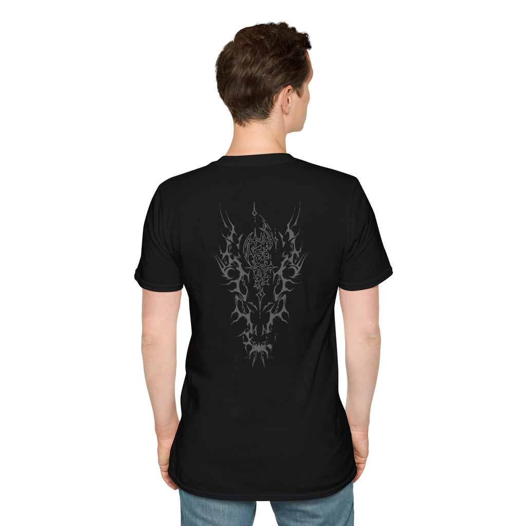 Hard Techno Graphic T-Shirt — Industrial Rave Tee - Tribal T-Shirt - Punk Graphic Tee - Midnight Eye, LLC