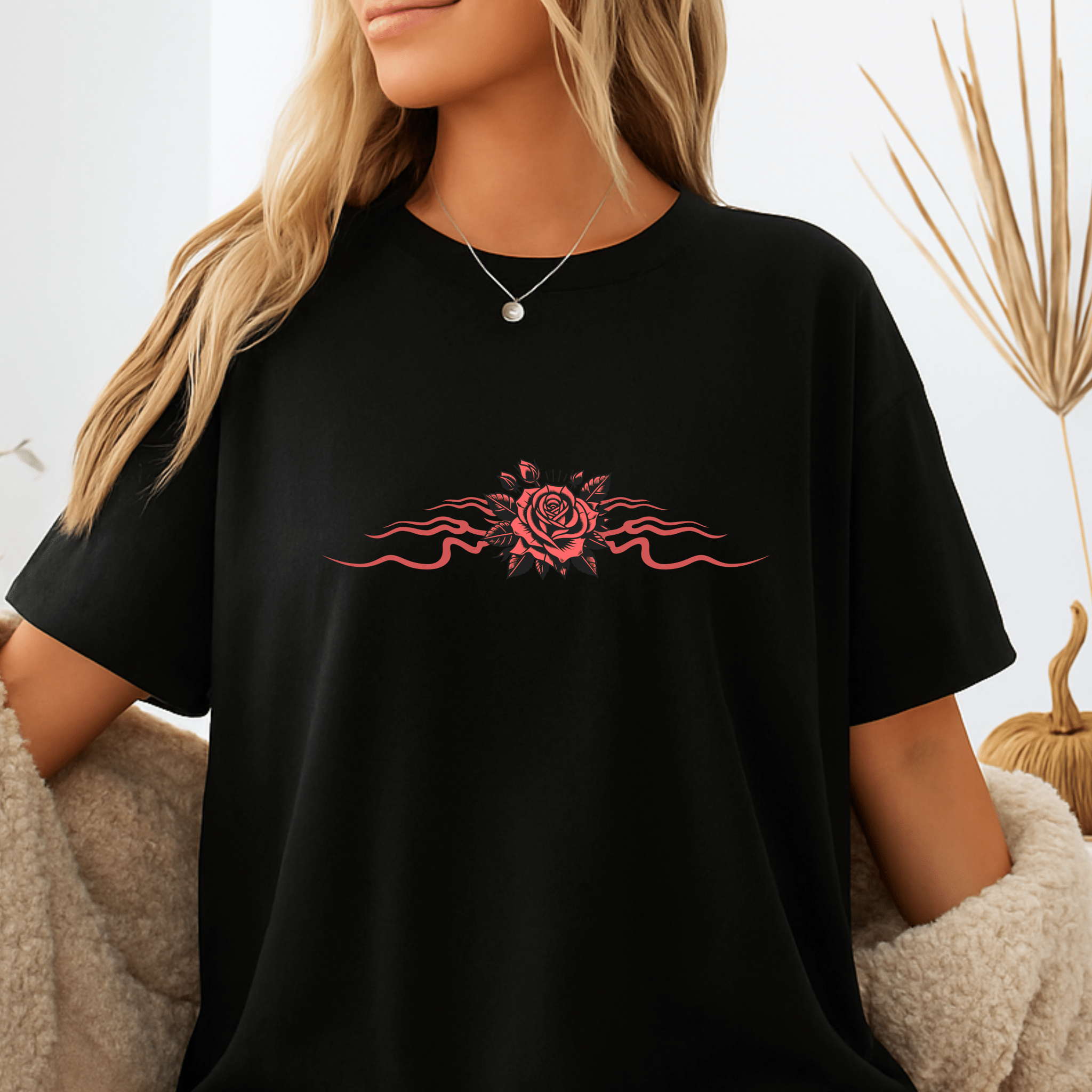 Winged - Eye Graphic Tee — Third Eye Rock Band Shirt - Streetwear Tee - Gothic Red Rose T-Shirt - Midnight Eye, LLC