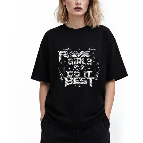EDM Festival Tee for Female Ravers - Vintage Distressed T-Shirt - Streetwear - Rave Tee - Midnight Eye, LLC