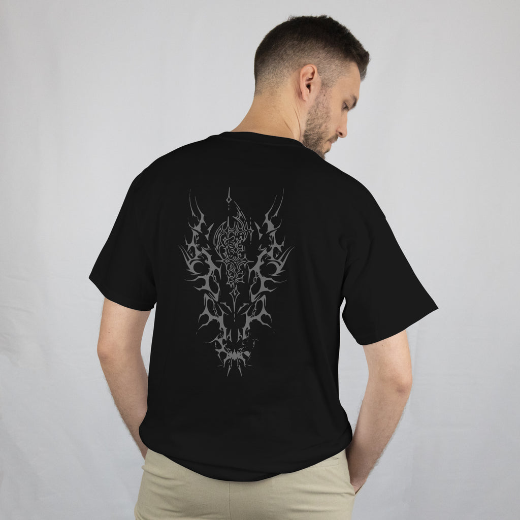 Hard Techno Graphic T-Shirt — Industrial Rave Tee - Tribal T-Shirt - Punk Graphic Tee