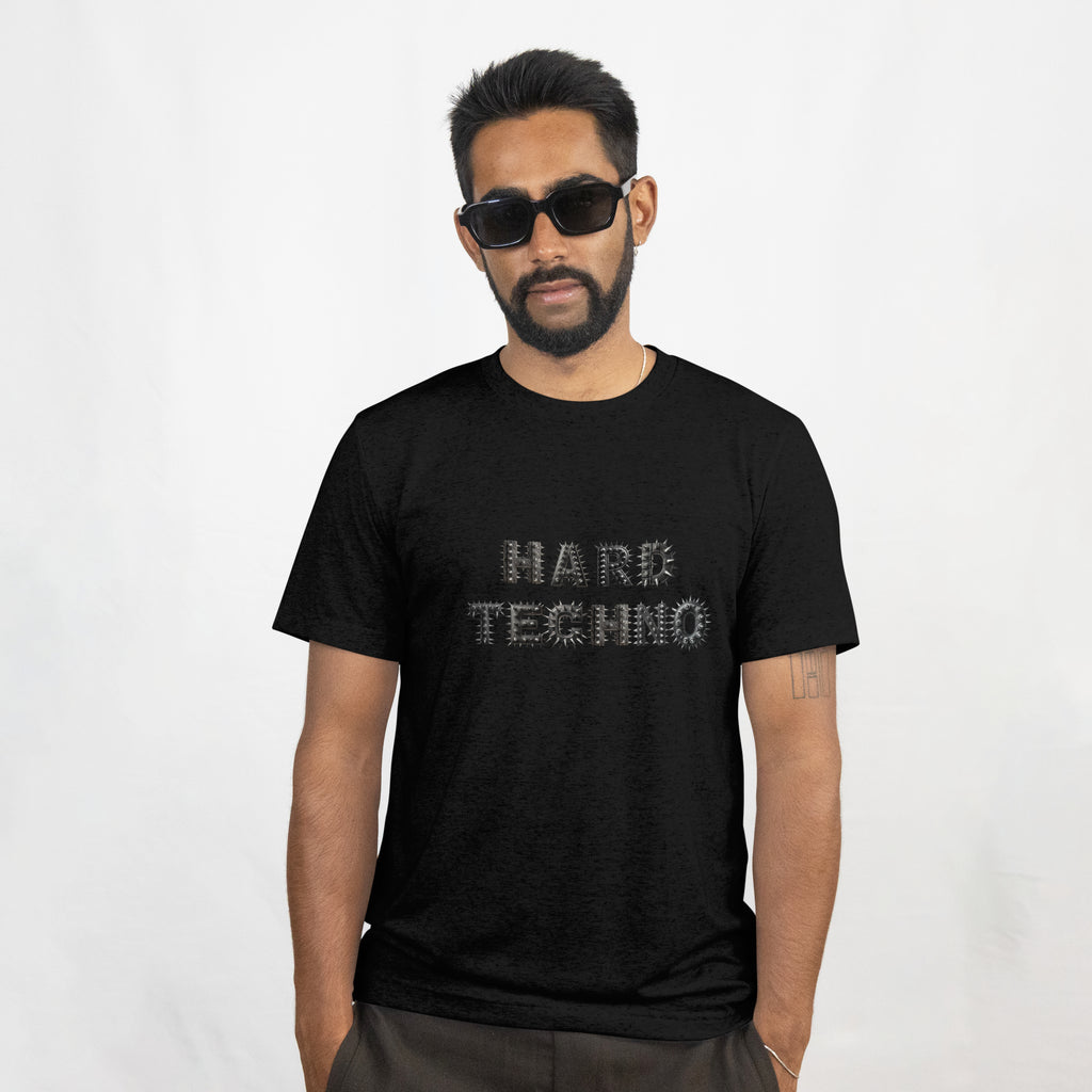 Hard Techno Graphic T-Shirt — Industrial Rave Tee - Tribal T-Shirt - Punk Graphic Tee