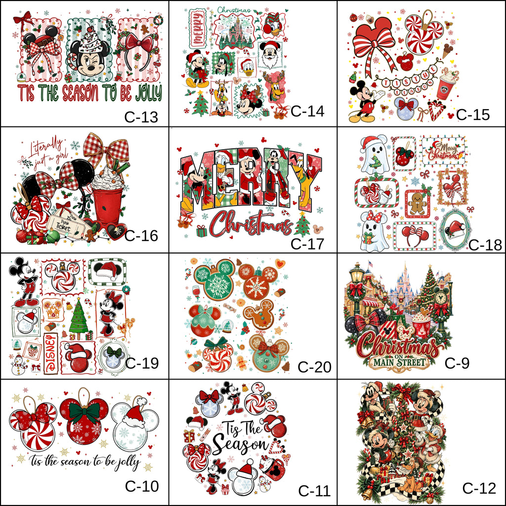 Designs: Fall - Christmas - Winter. DTF ONLY