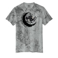 Floral Gothic Moon T-Shirt - Dark Aesthetic Design Tee - Mystical Moon & Floral Tee - Midnight Eye, LLC